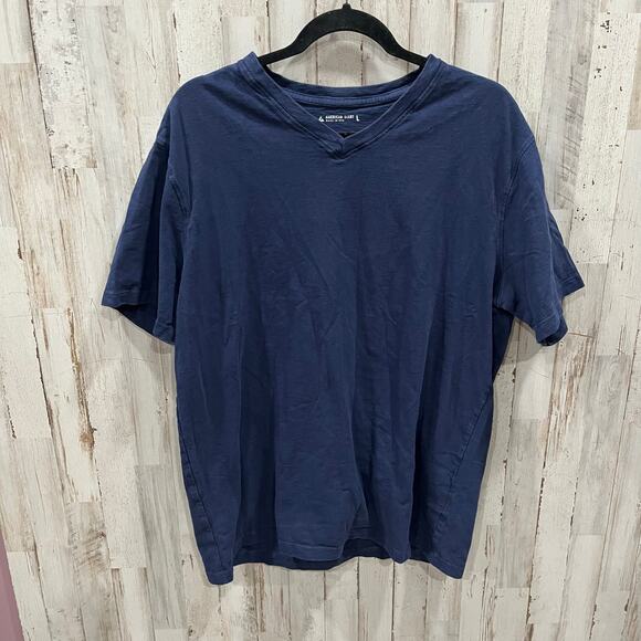 American Giant Other - American Giant Navy VNeck Slub Cotton‎ Premium Tee Tshirt Mens Large USA Made